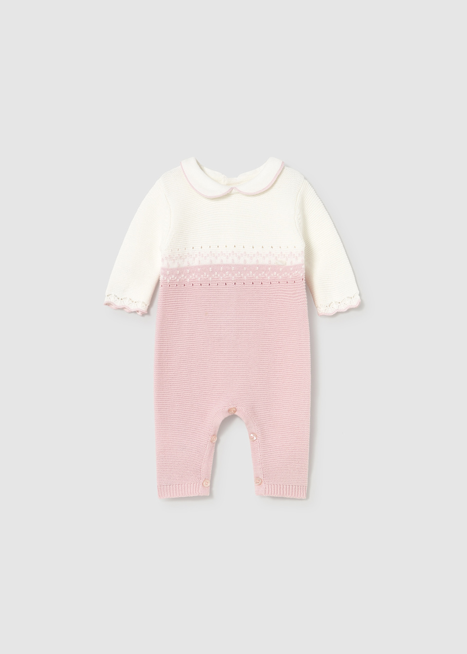 Newborn knit romper