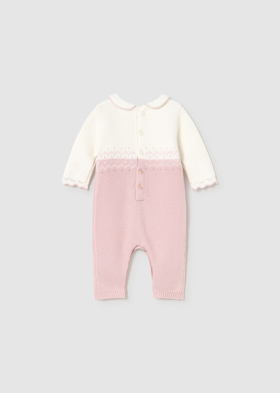 Newborn knit romper