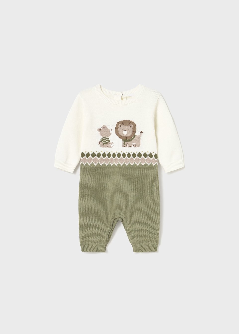 Newborn knitted romper