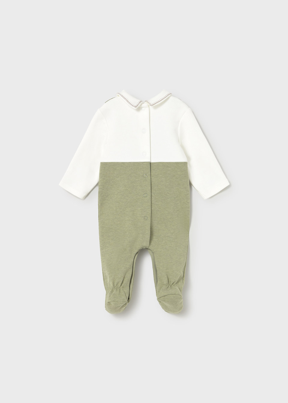 Newborn dungarees with collar