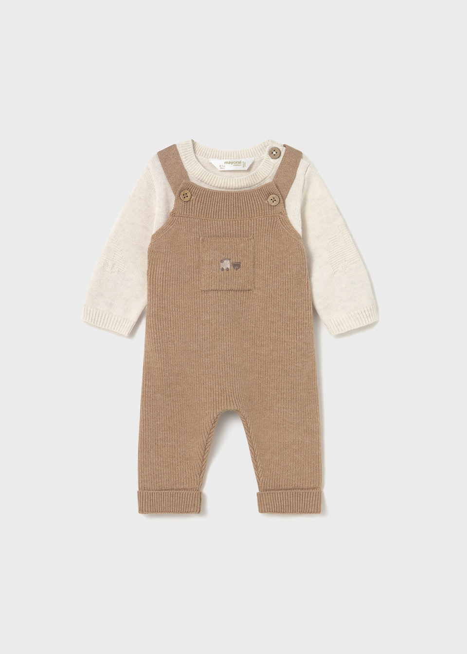 Newborn Boy 2-Piece Dungaree Set