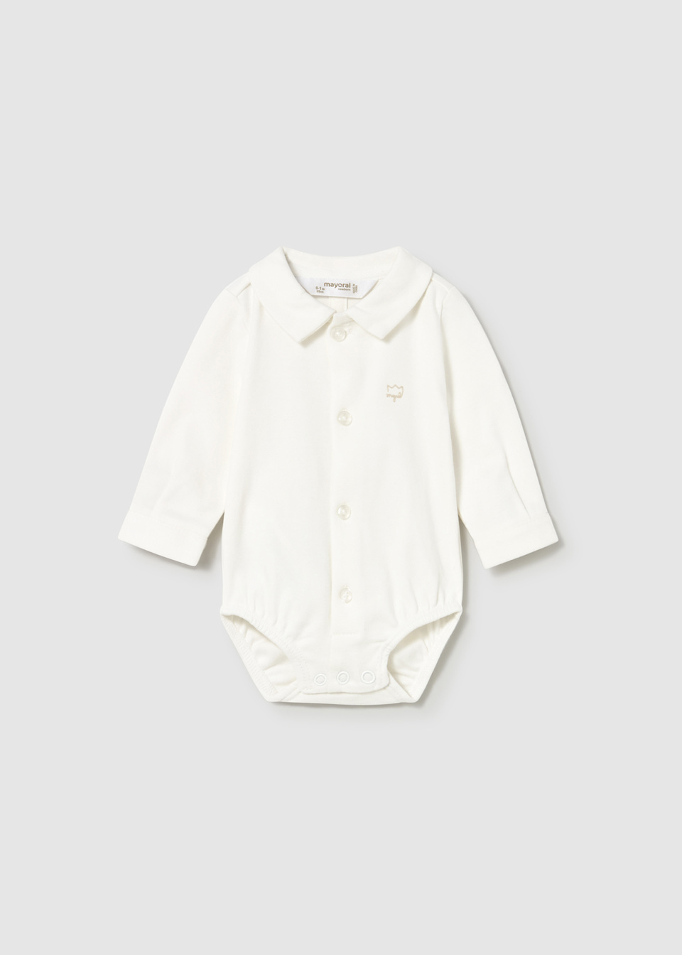 Newborn Boy Collared Shirt Bodysuit