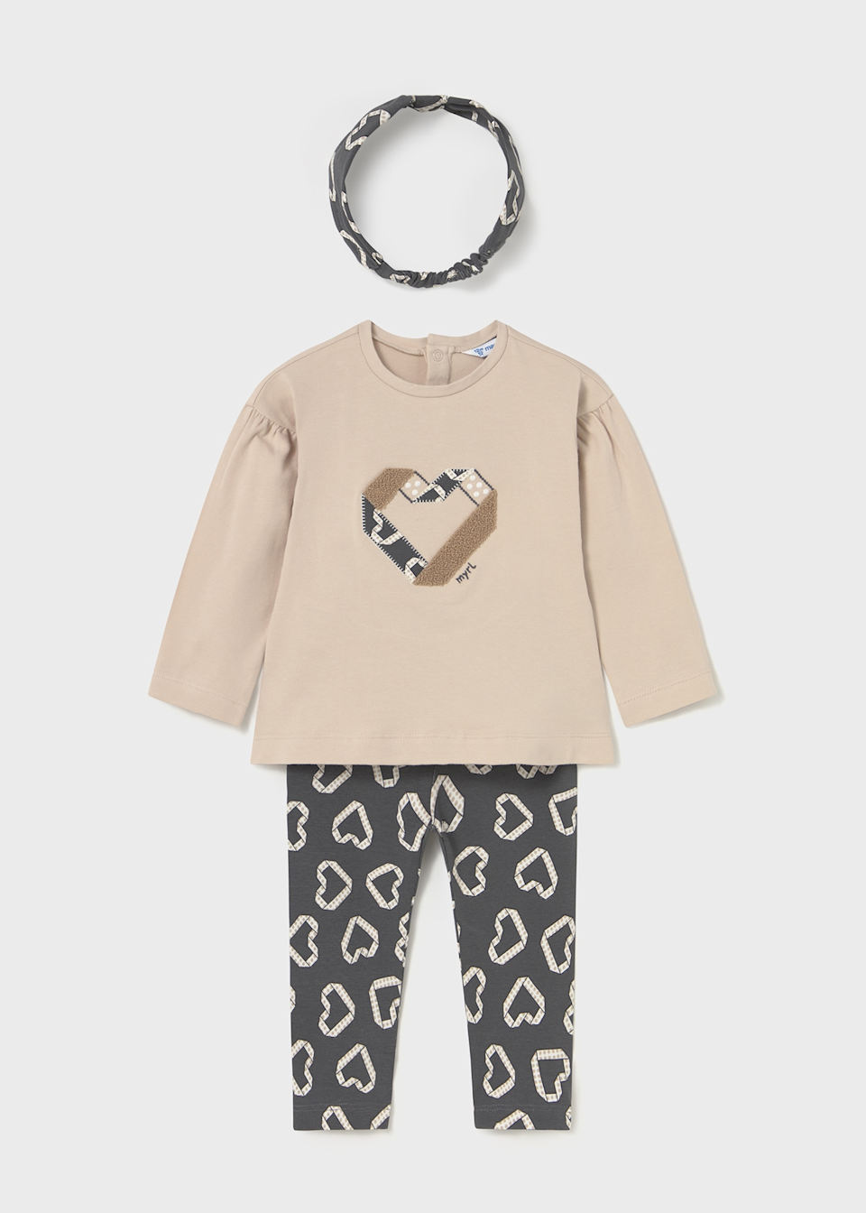 Conjunto legging con diadema bebé