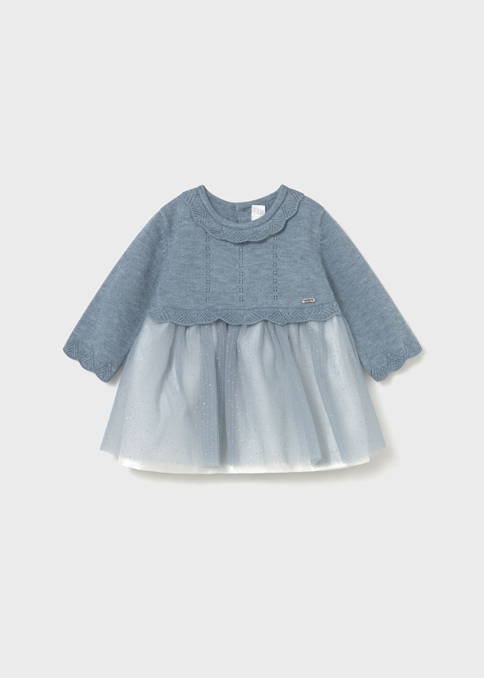 Newborn knit and tulle dress