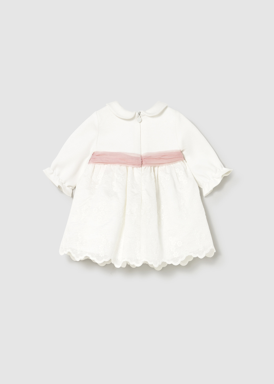 Newborn combined embroidered dress