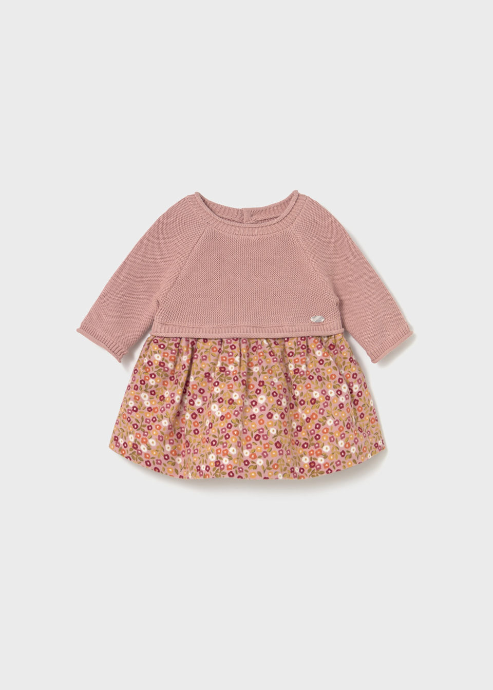 Newborn Girl Knit Printed Dress