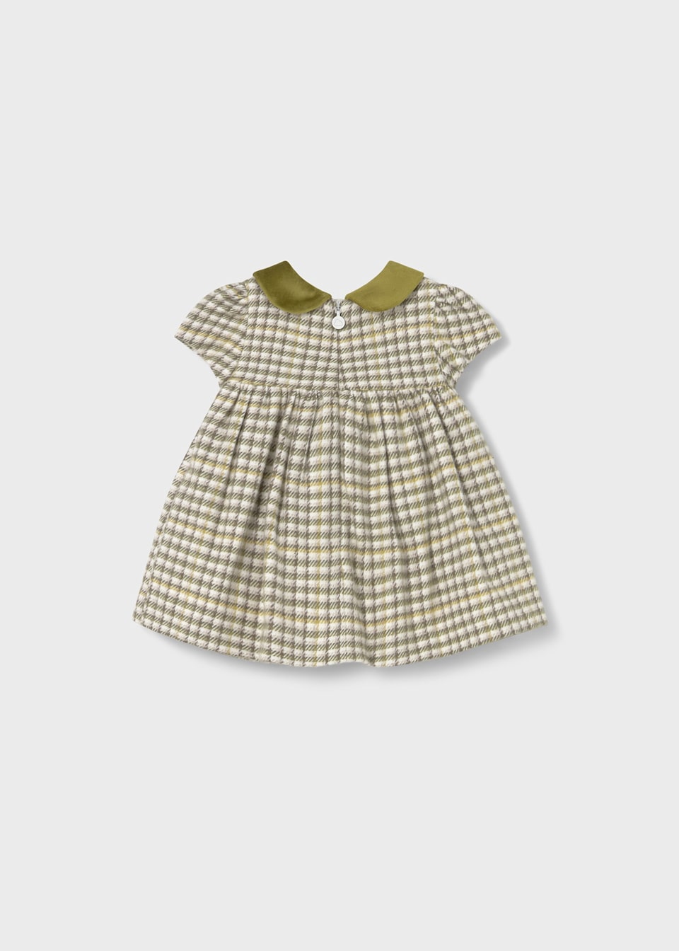 Vestido cuadros recién nacida