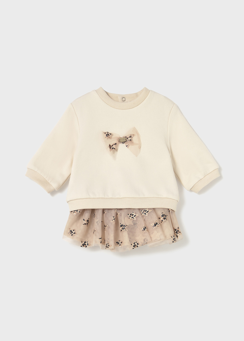 Newborn Girl Tulle Skirt and Sweatshirt Set