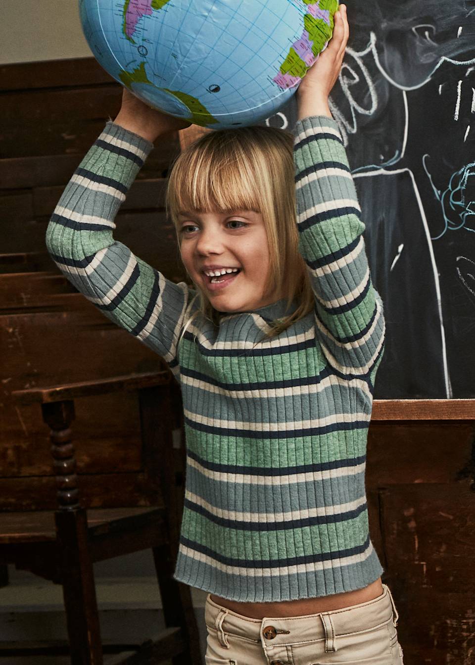 Girls high neck shirt