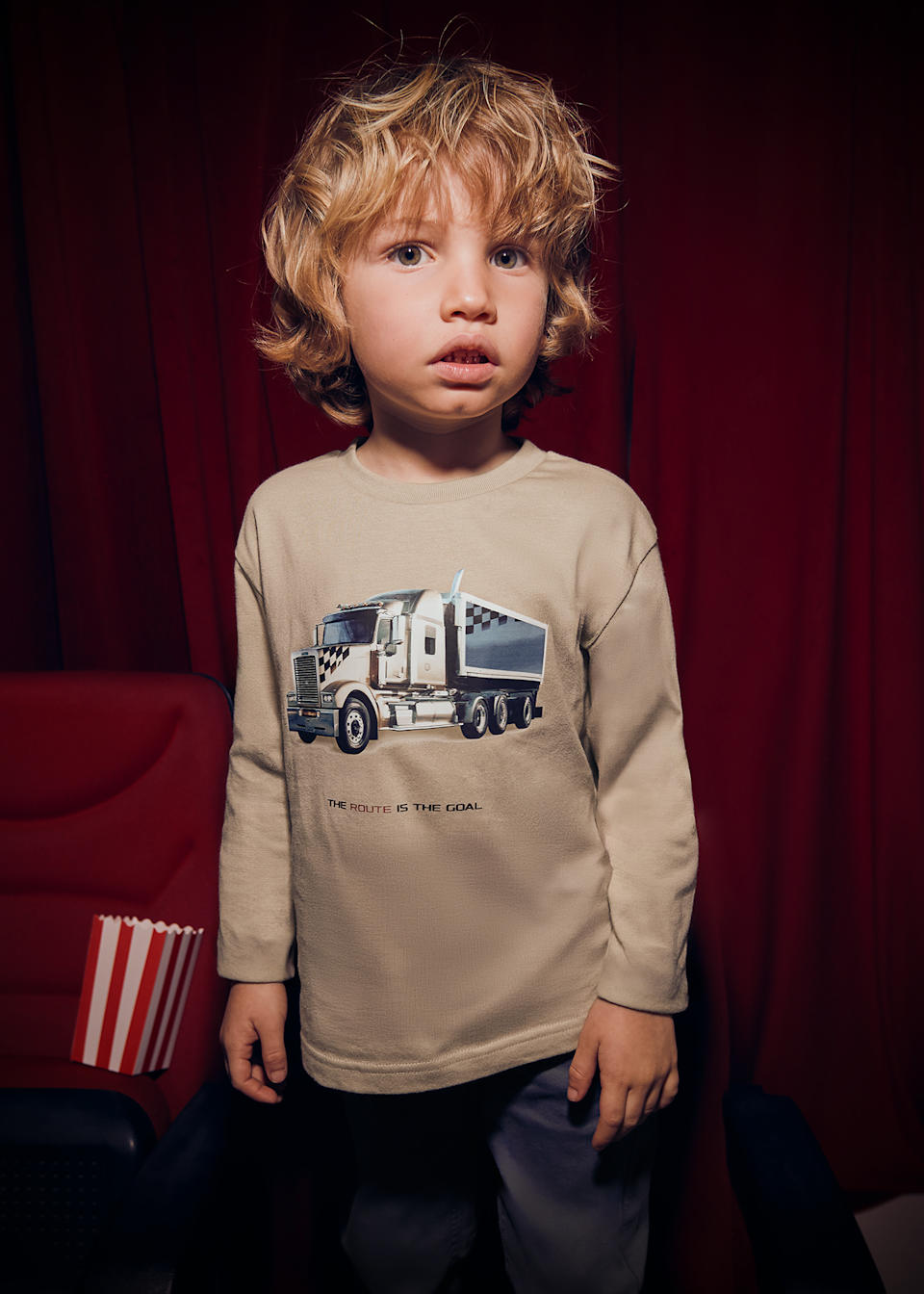 Boys long sleeved lorry shirt