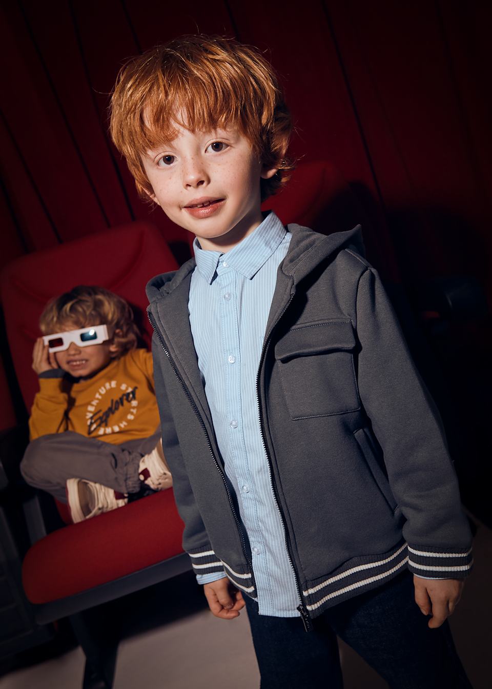 Sudadera cremallera niño