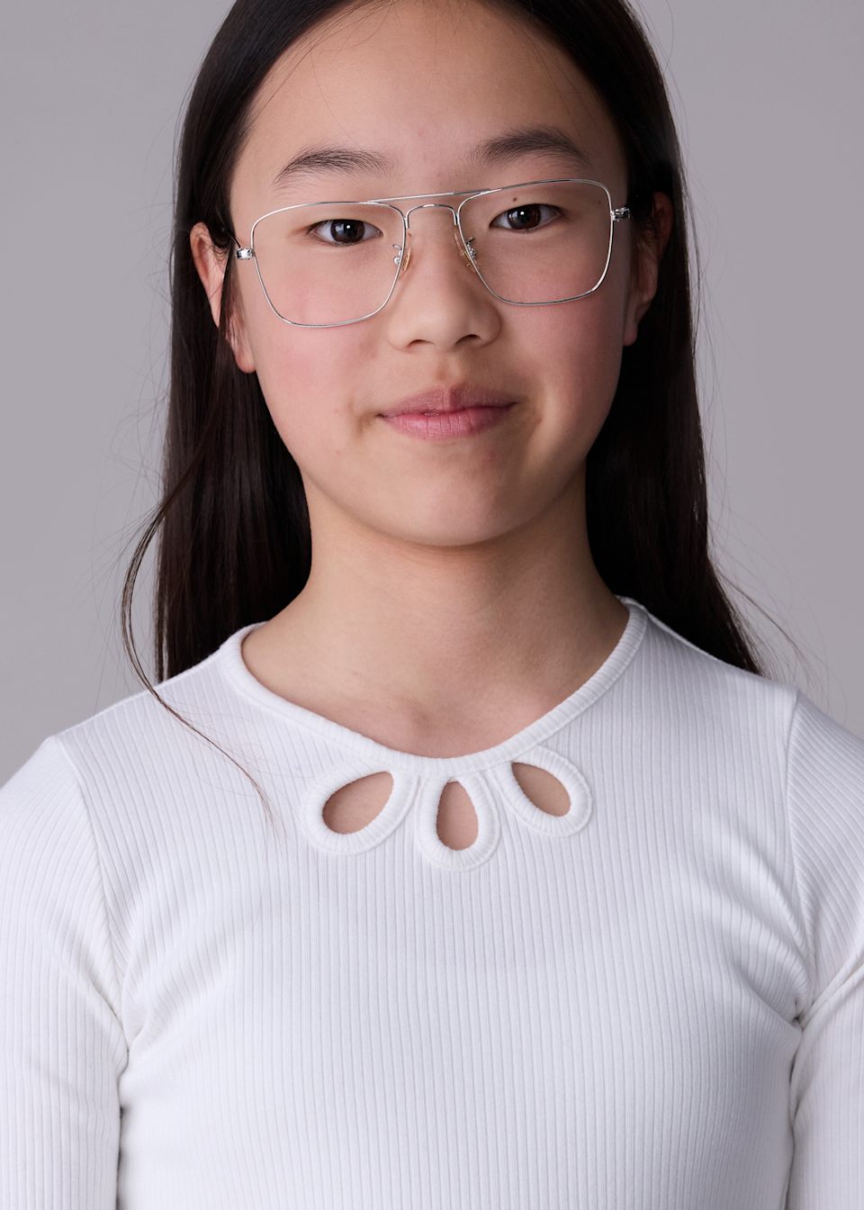 Girl Rib Knit T-Shirt