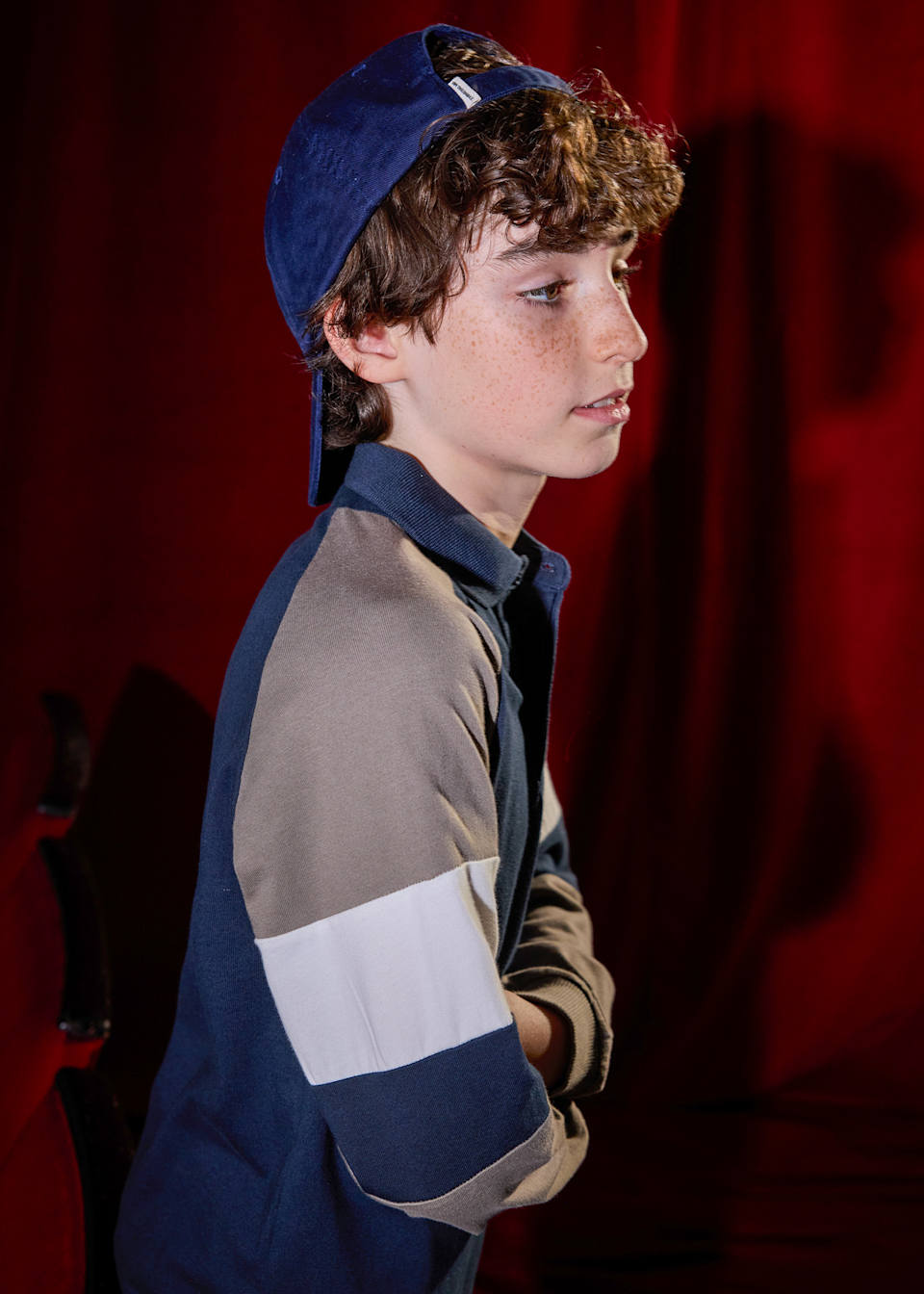 Boys banded polo shirt