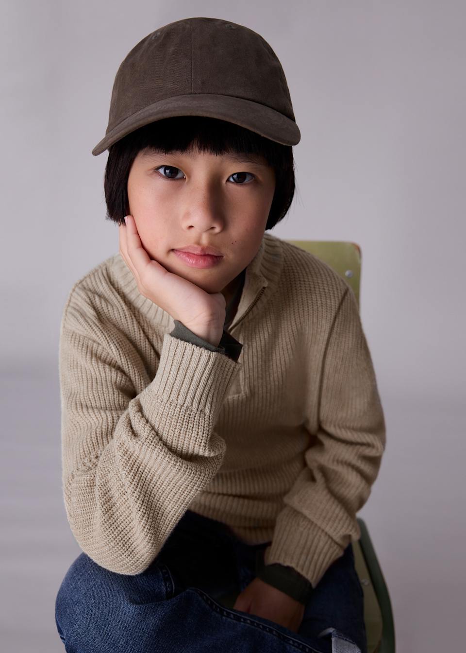 Boy Quarter Zip Sweater