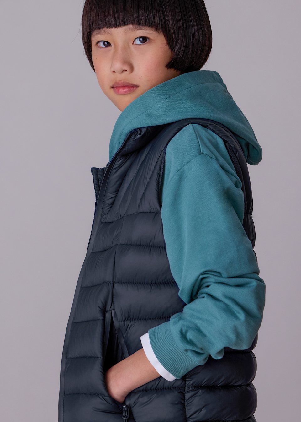 Boys light quilted gilet