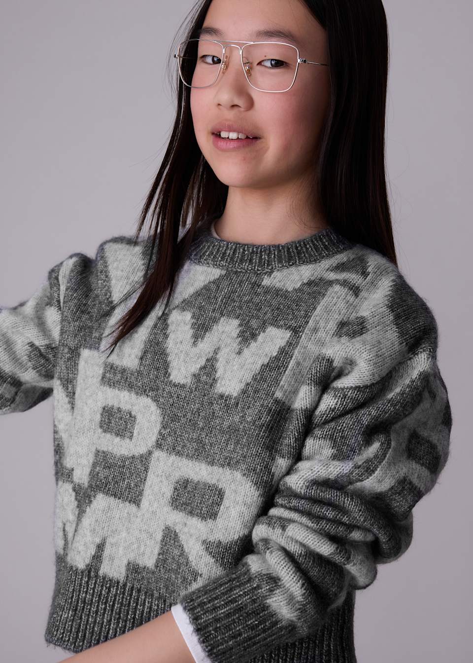 Pullover Jacquard Teenager Mädchen