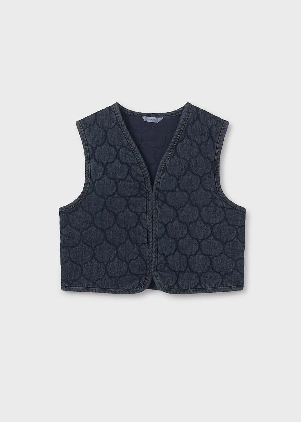 Girl Padded Denim Vest