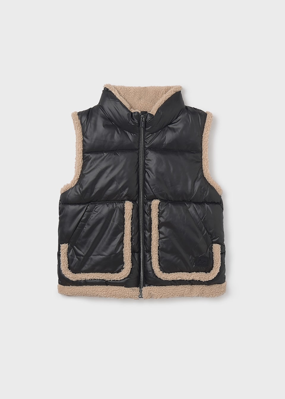 Girls sheepskin gilet