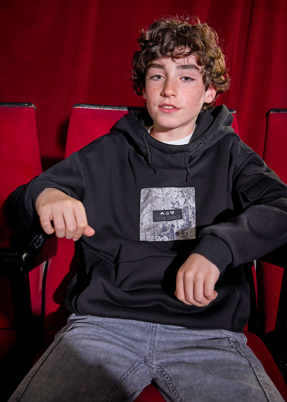 Boys contrast hoody