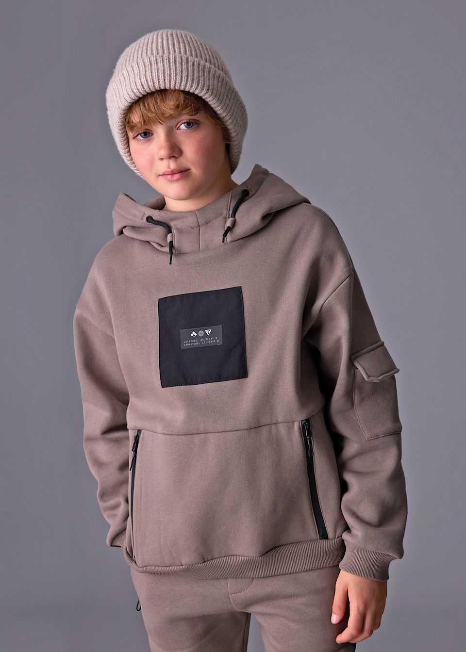 Boys contrast hoody
