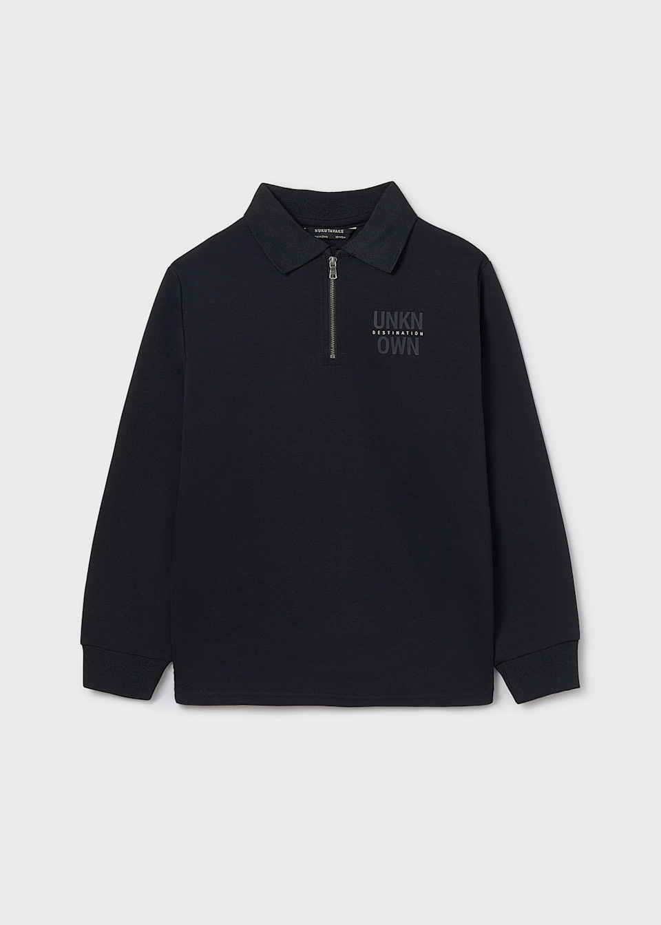 Boy Polo Collared Knit Jacket