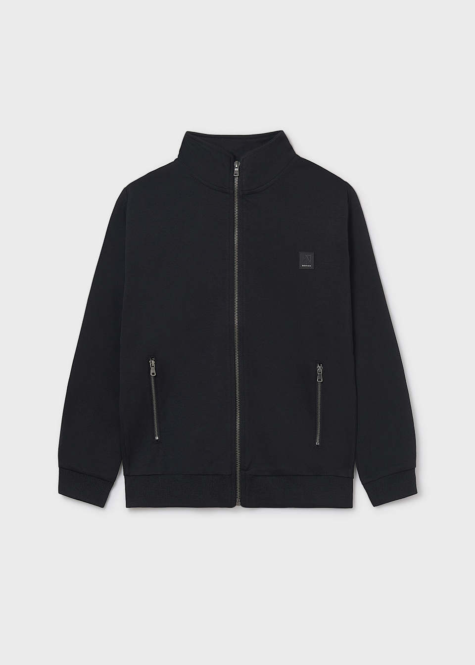 Boys knitted zip-up jumper