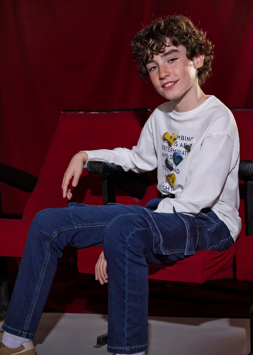 Boys denim joggers
