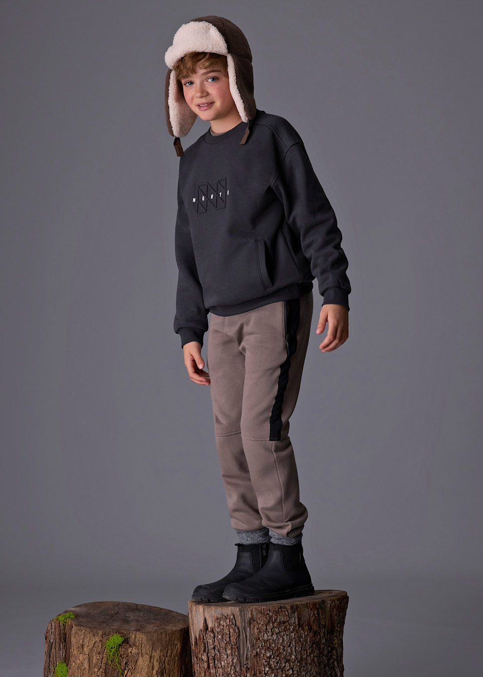 Boys contrast joggers