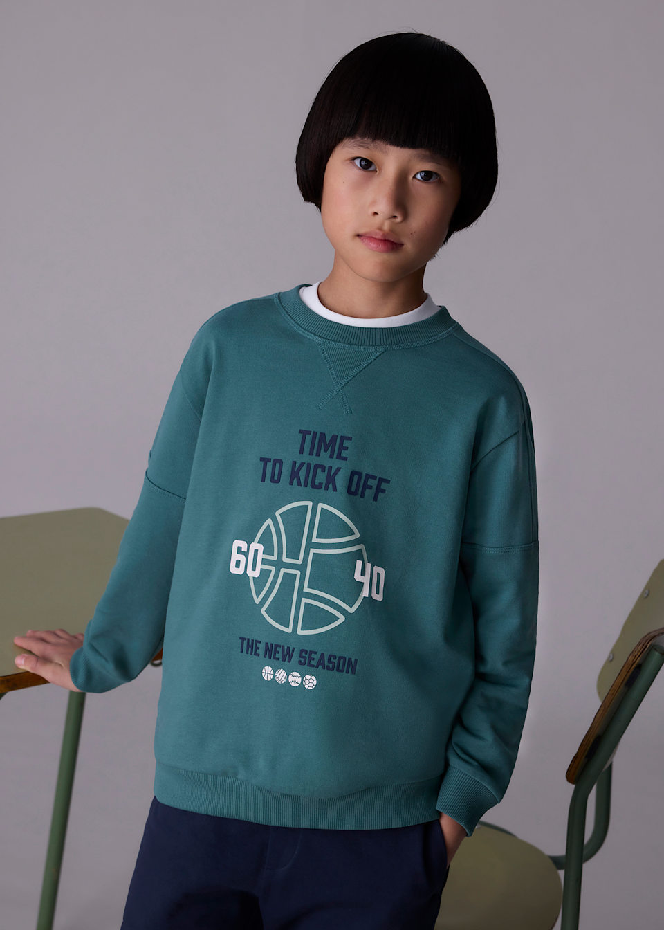 Boys print tracksuit