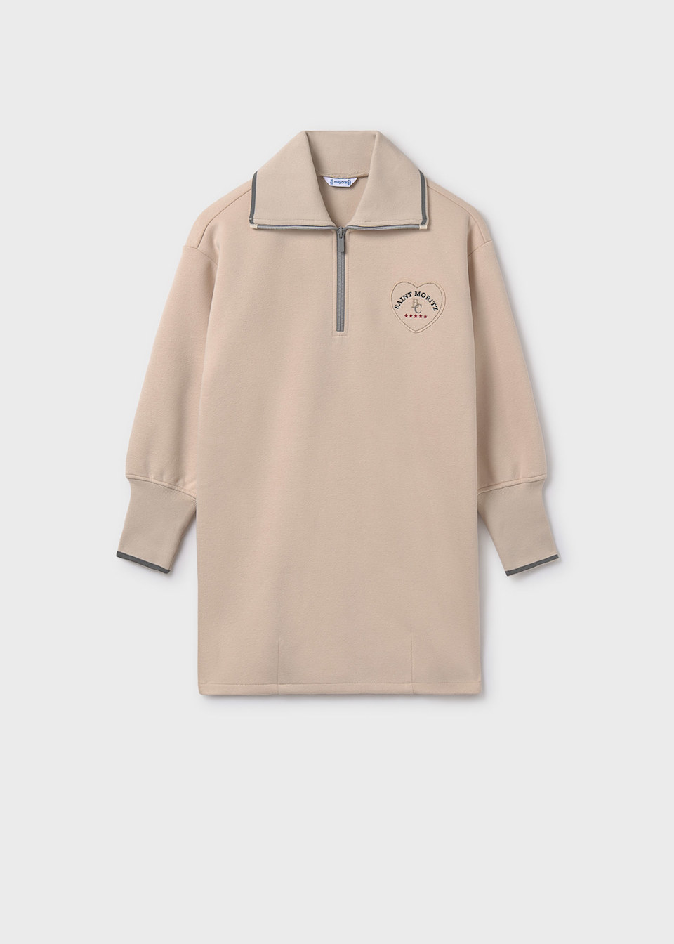 Girl Quarter Zip Dress