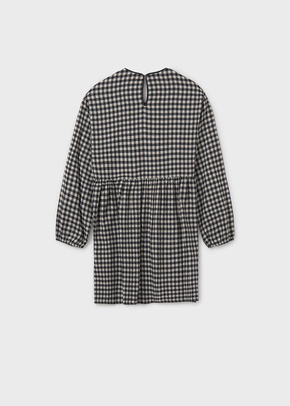 Girls gingham bow dress