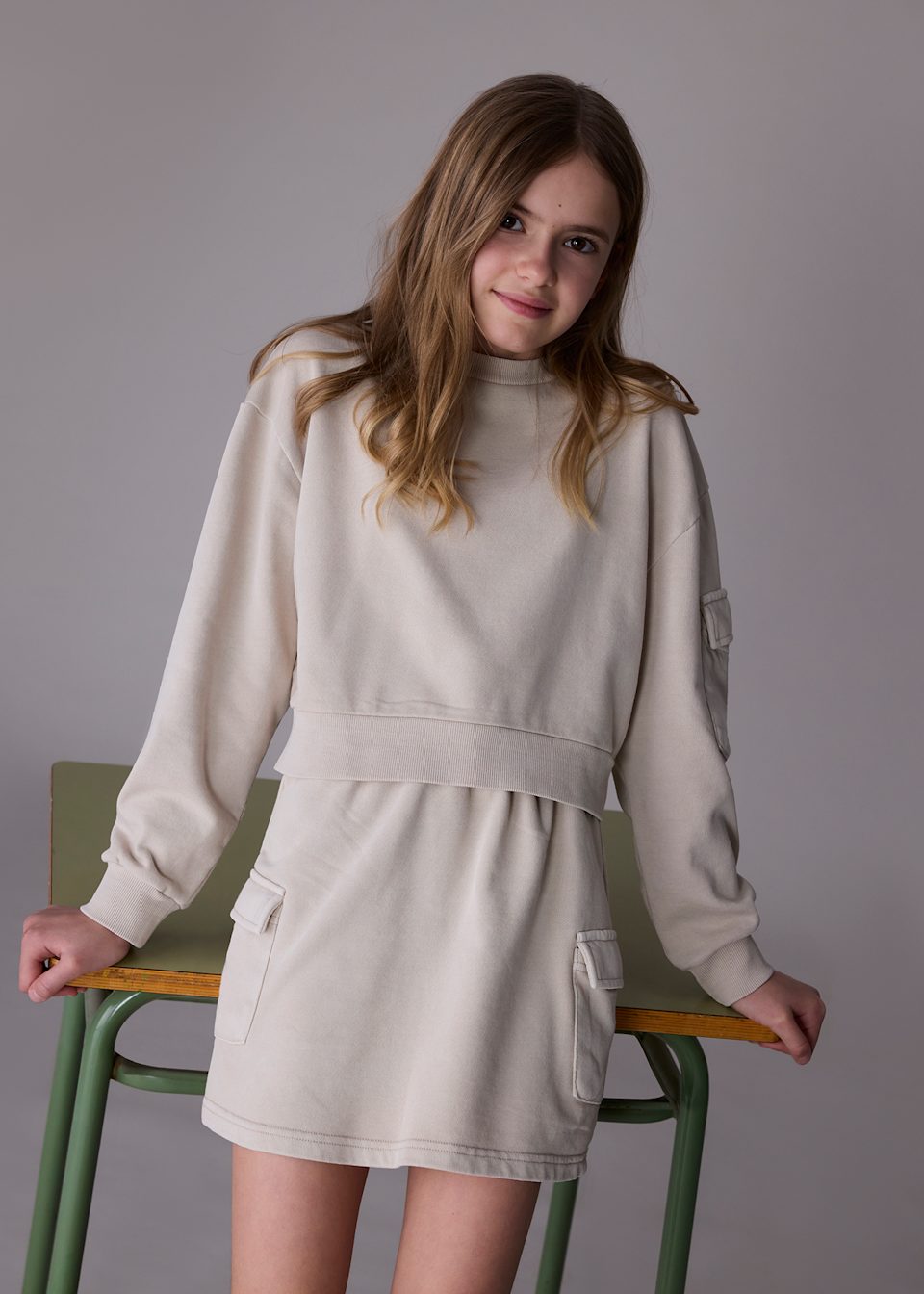 Girls skirt and hoody set