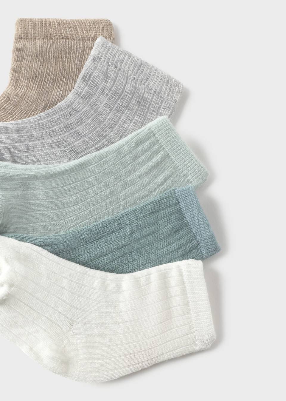 Set 6 calcetines lisos recién nacido