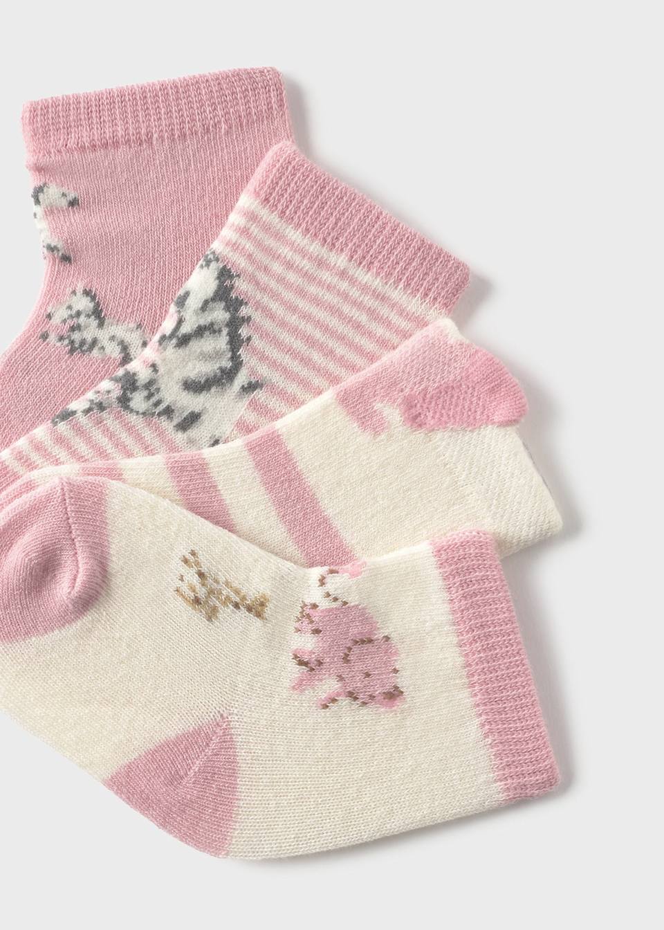 Lot de 4 chaussettes nouveau-né