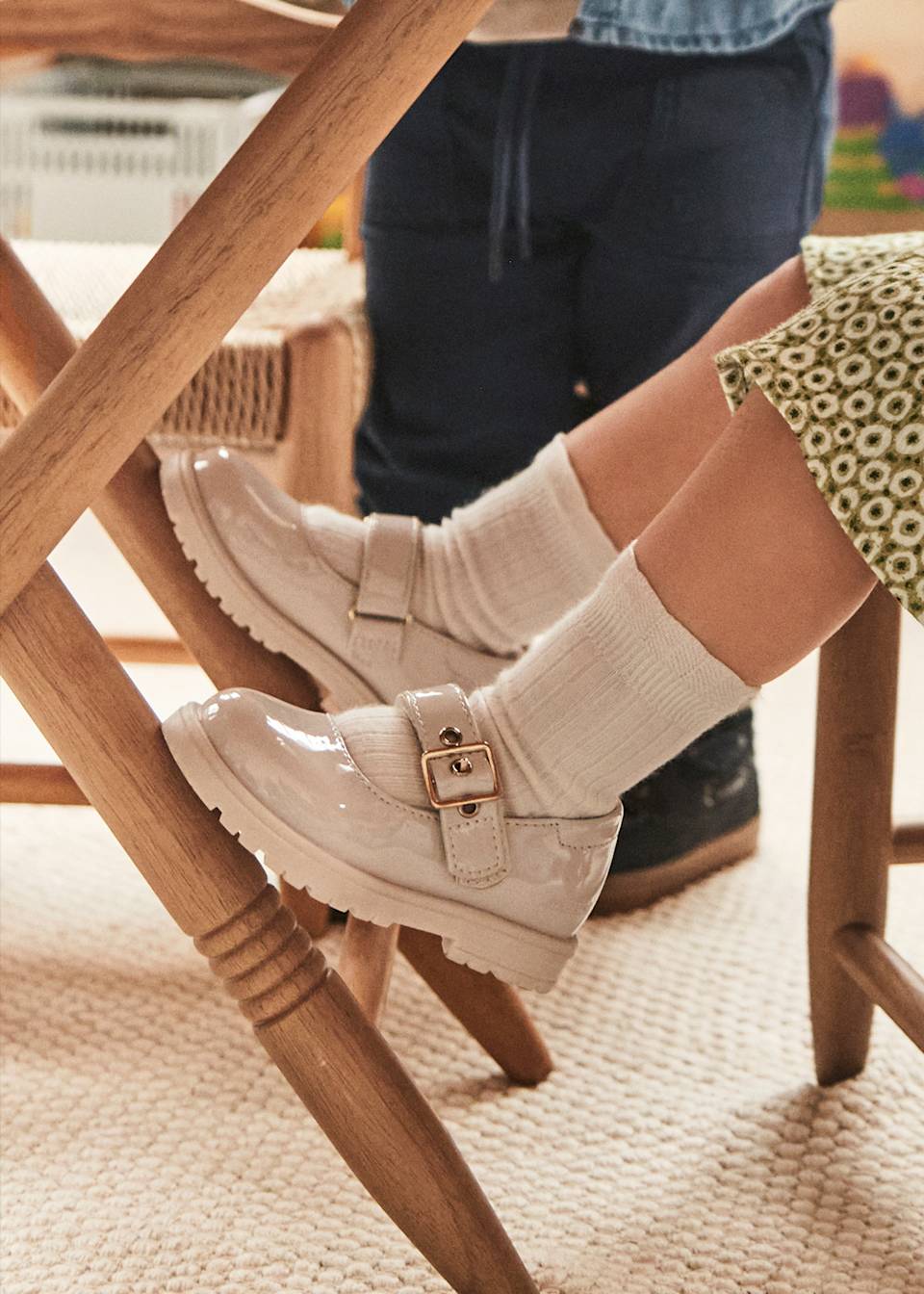 Baby Mary Jane Shoes With Chunky Sole