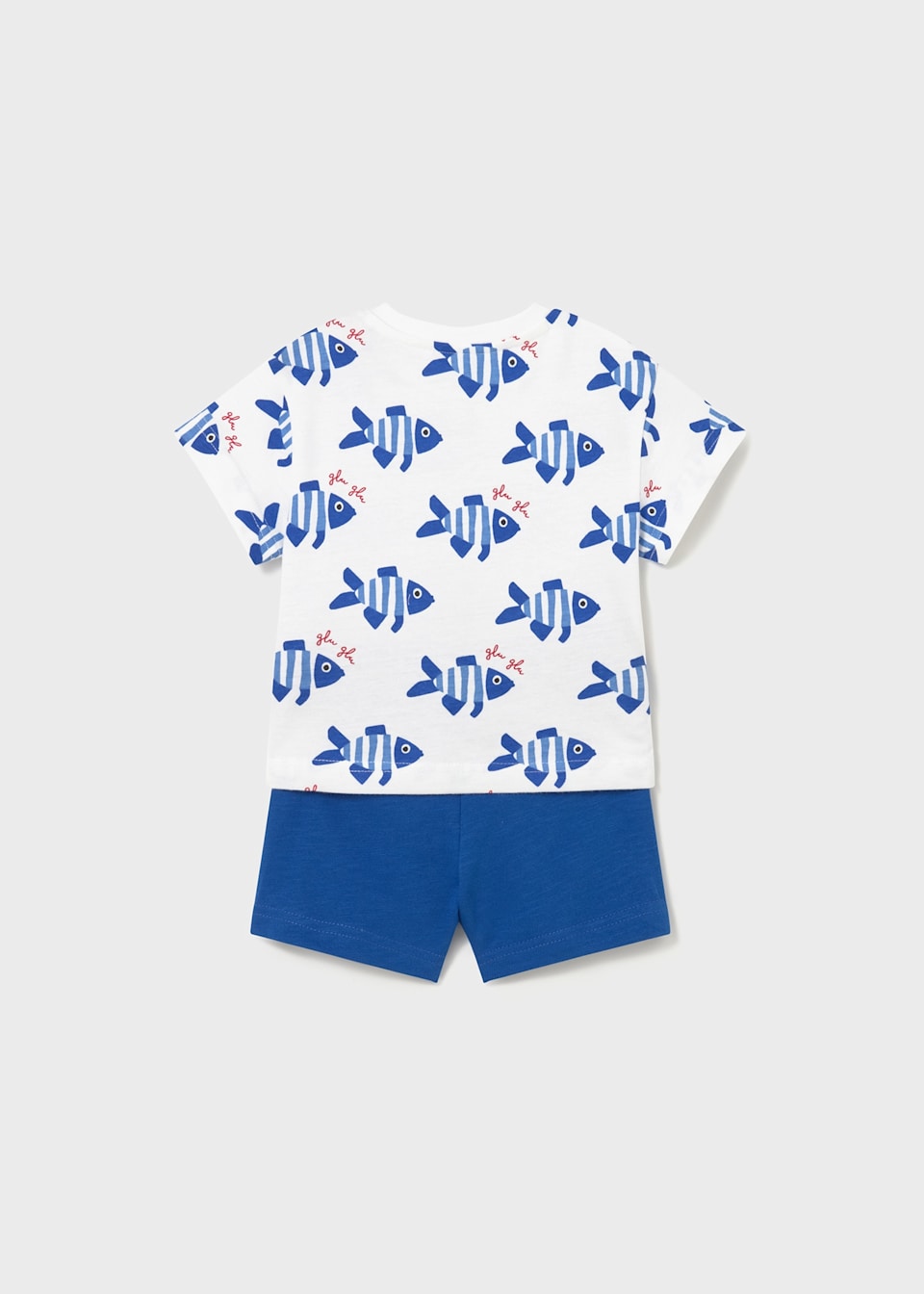 Baby knotted fish print set