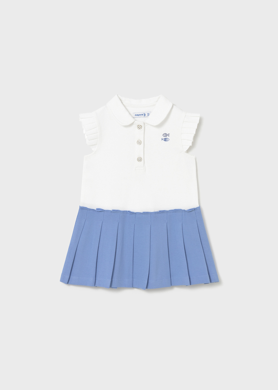 Baby cotton polo dress