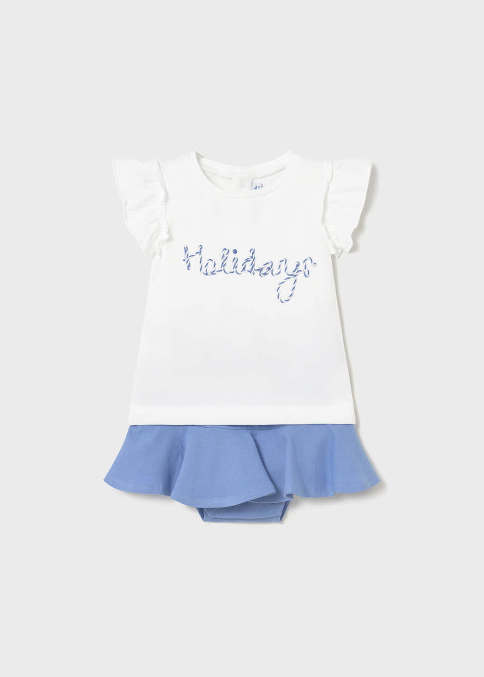 Baby cotton skirt set