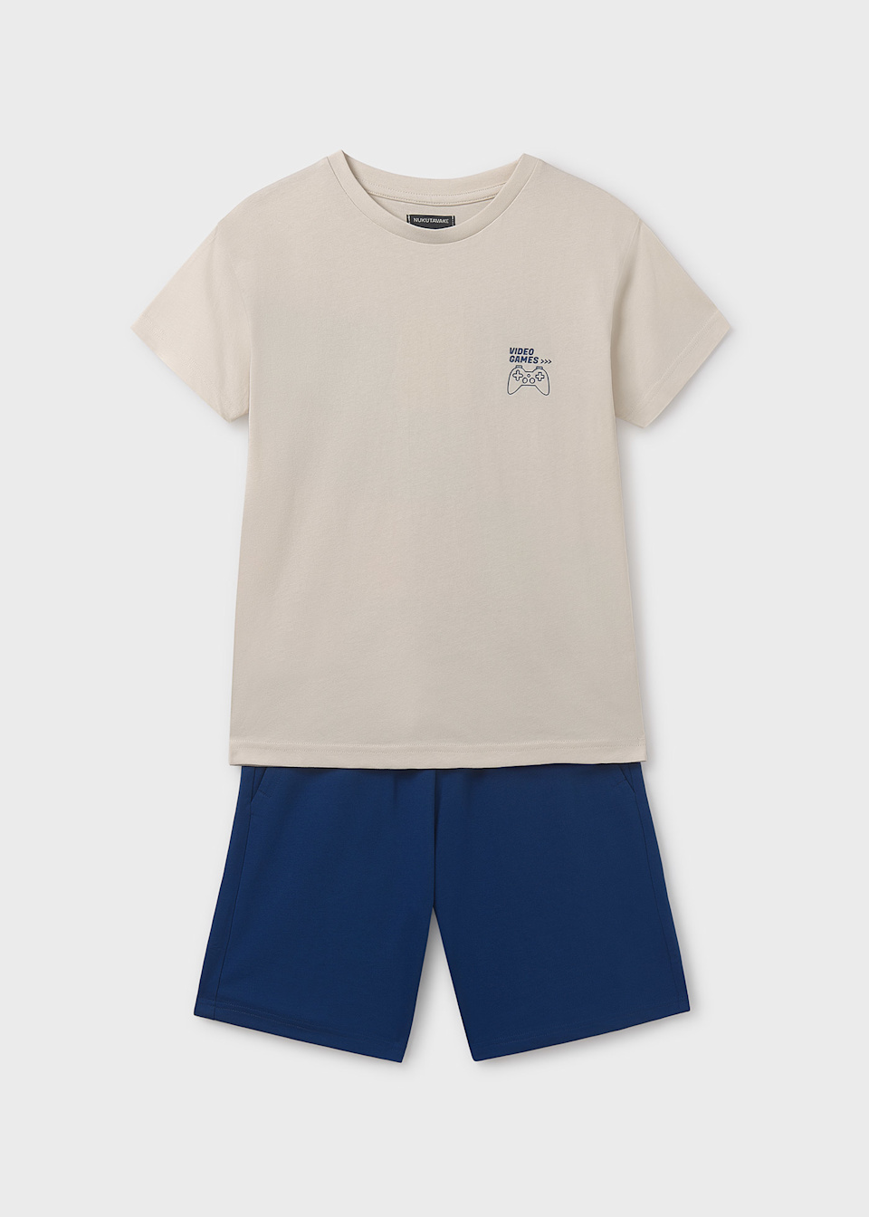 Boy back print set