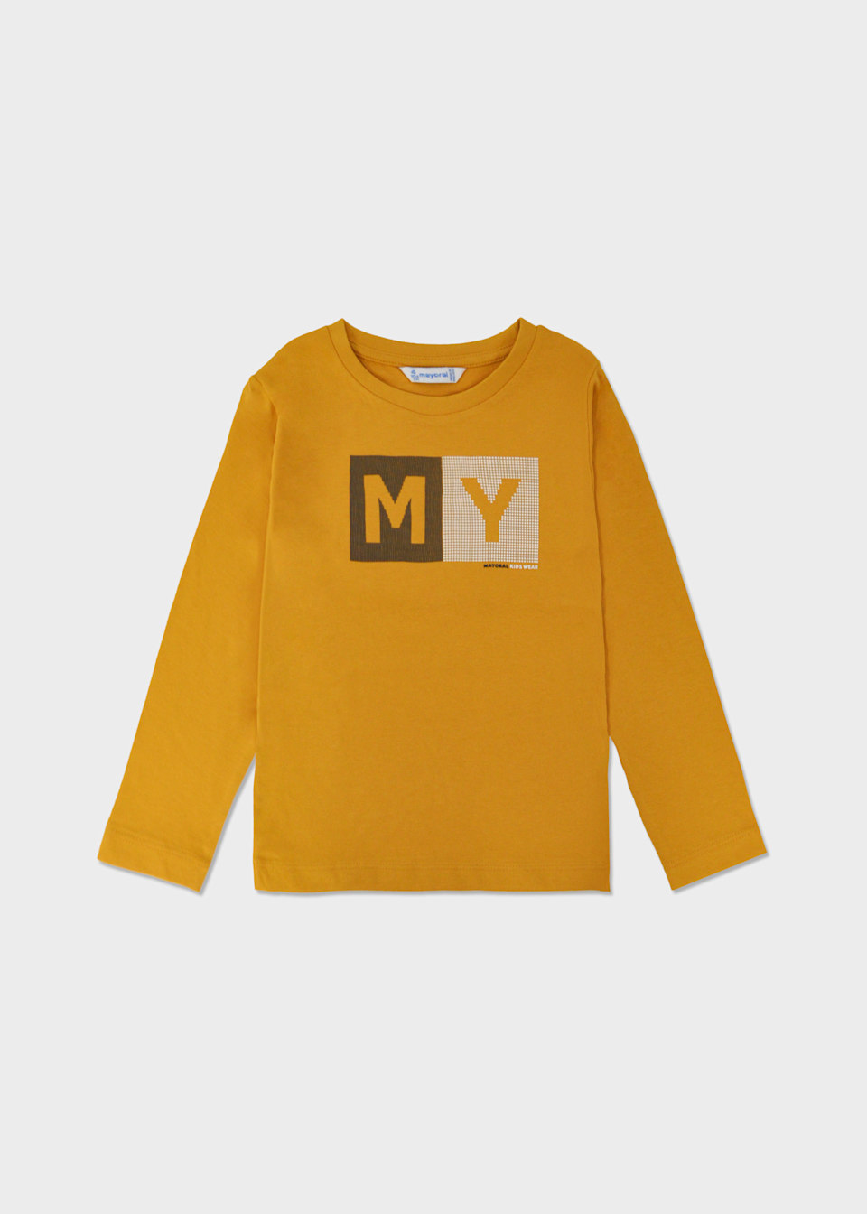 Camiseta letras básica niño