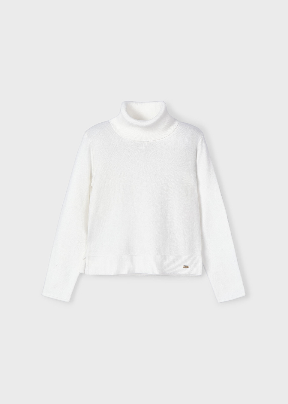 Blusa cuello alto básico niña