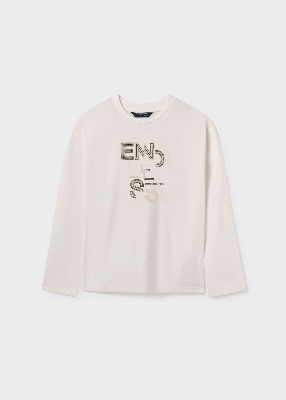 Camiseta texto básica chico