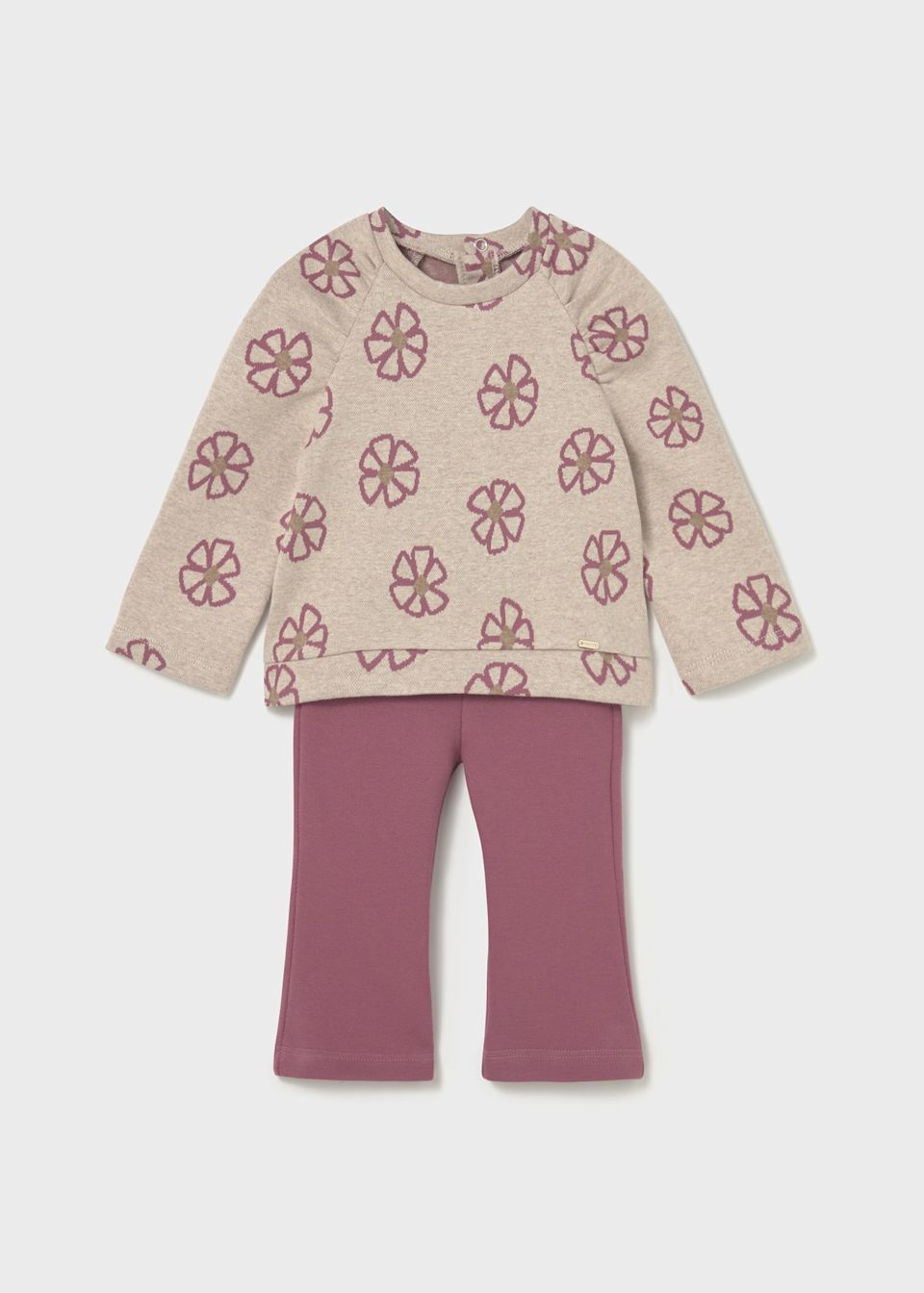 Baby legging and printed jumper set