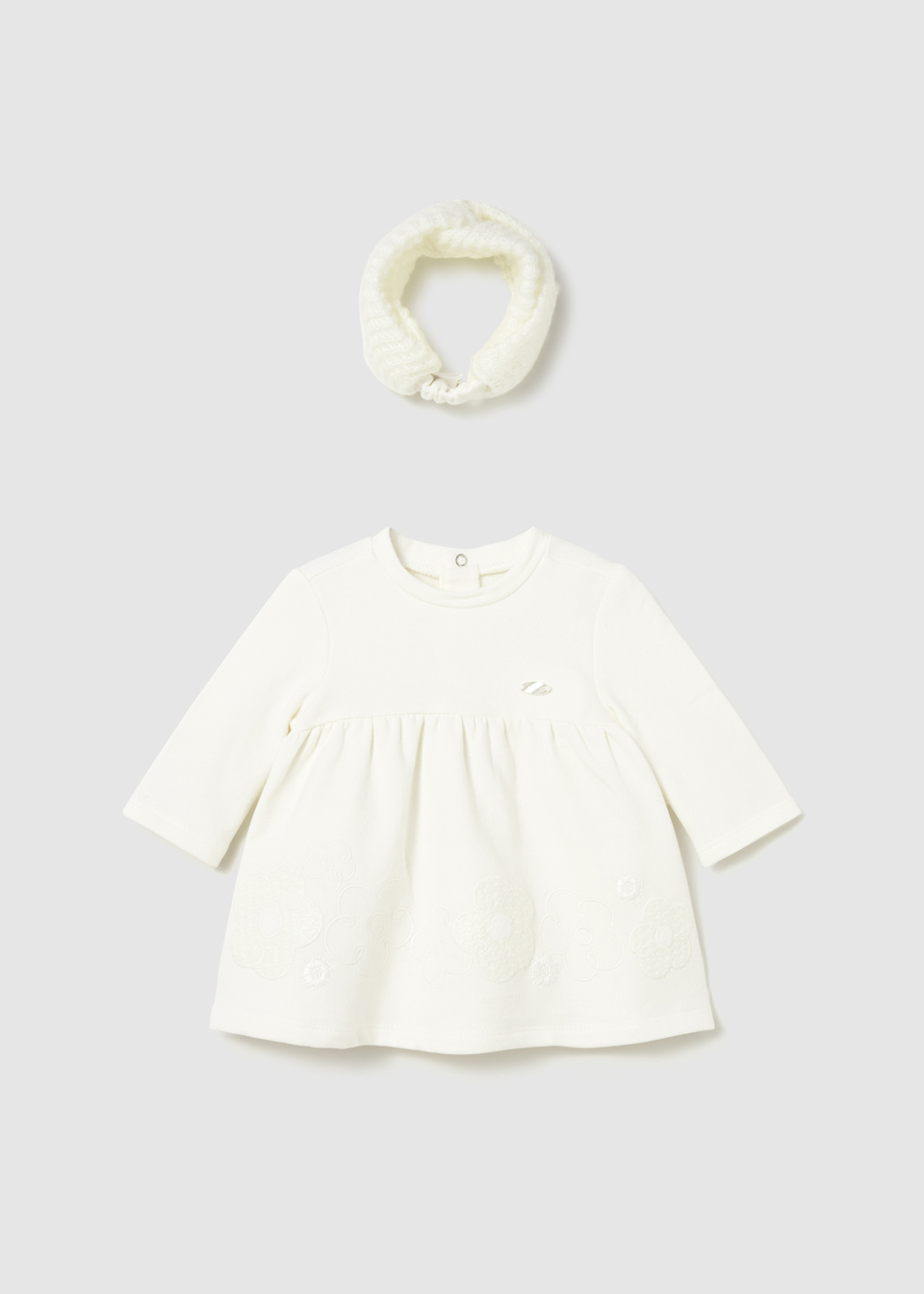 Baby Fleece Dress with Headband