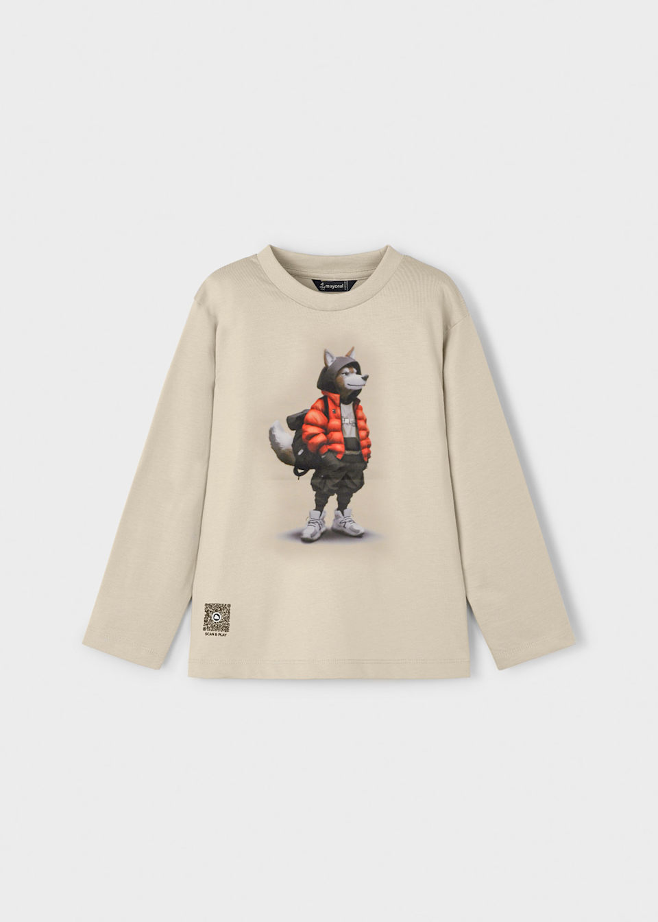 Boy interactive long sleeved t-shirt