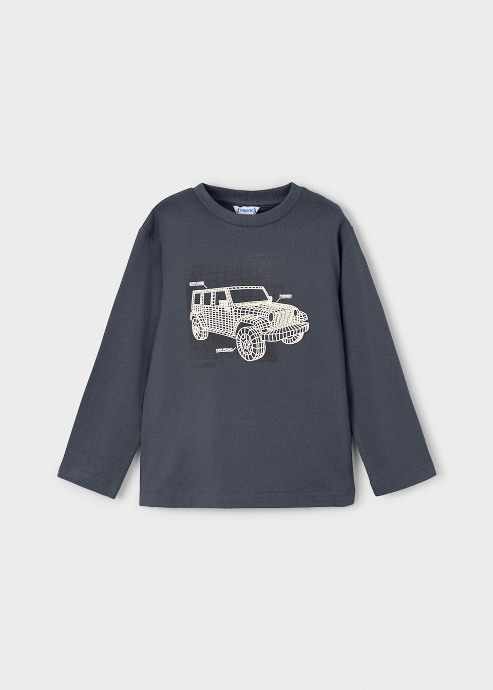 Boys long sleeved interactive dinosaur shirt