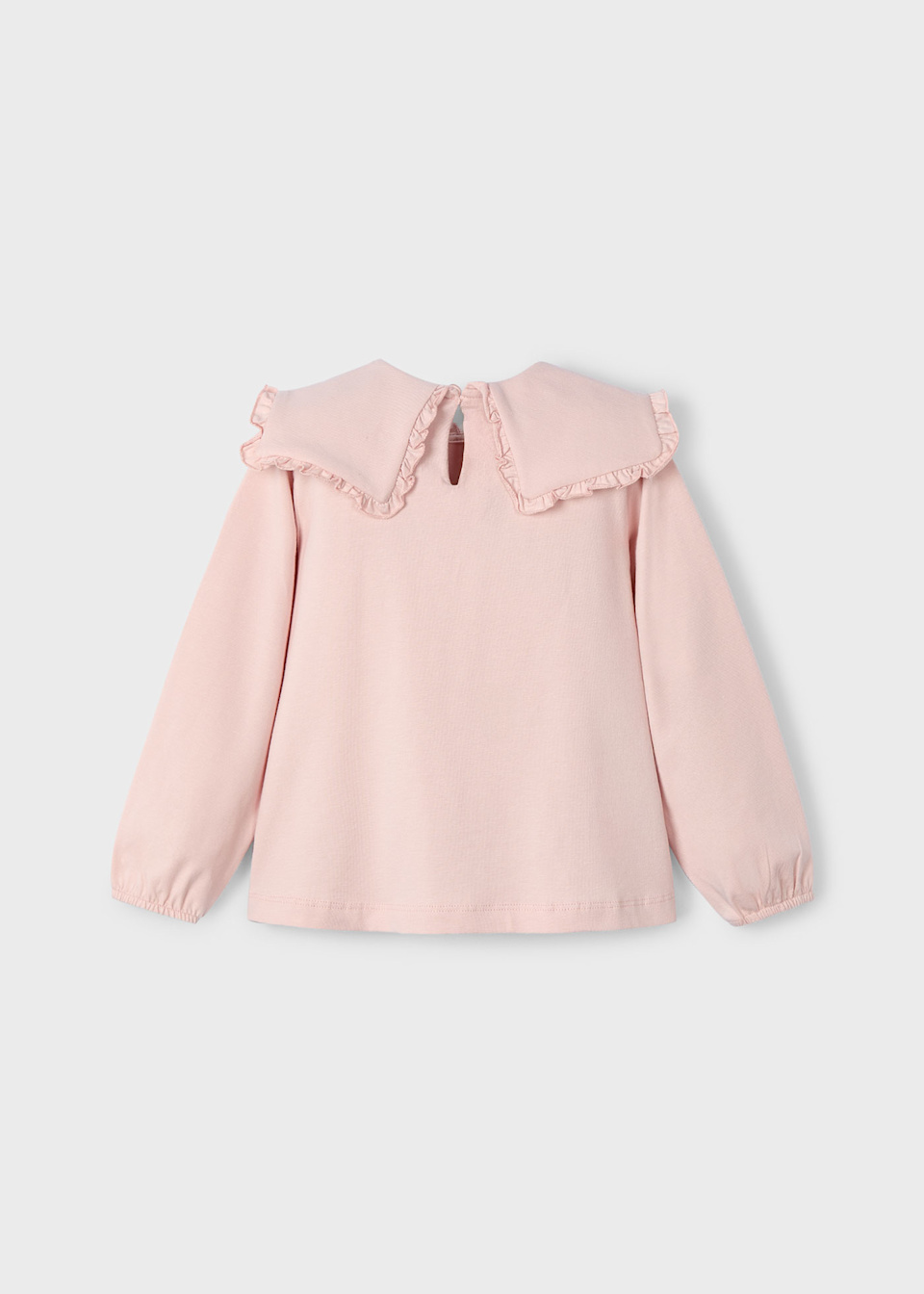 Girls ruffle neck blouse