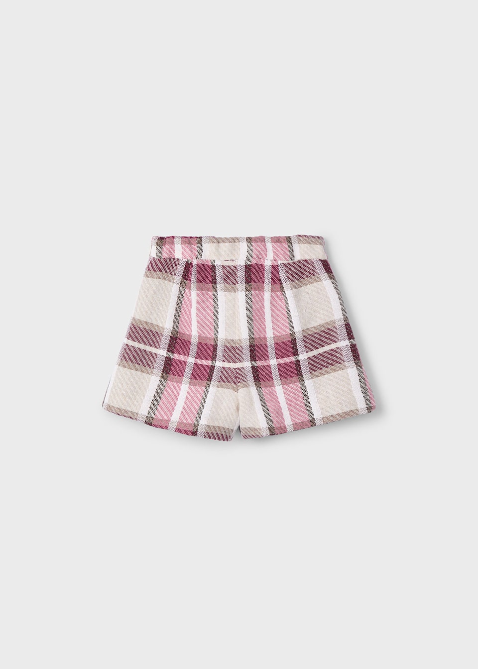 Short à carreaux fille