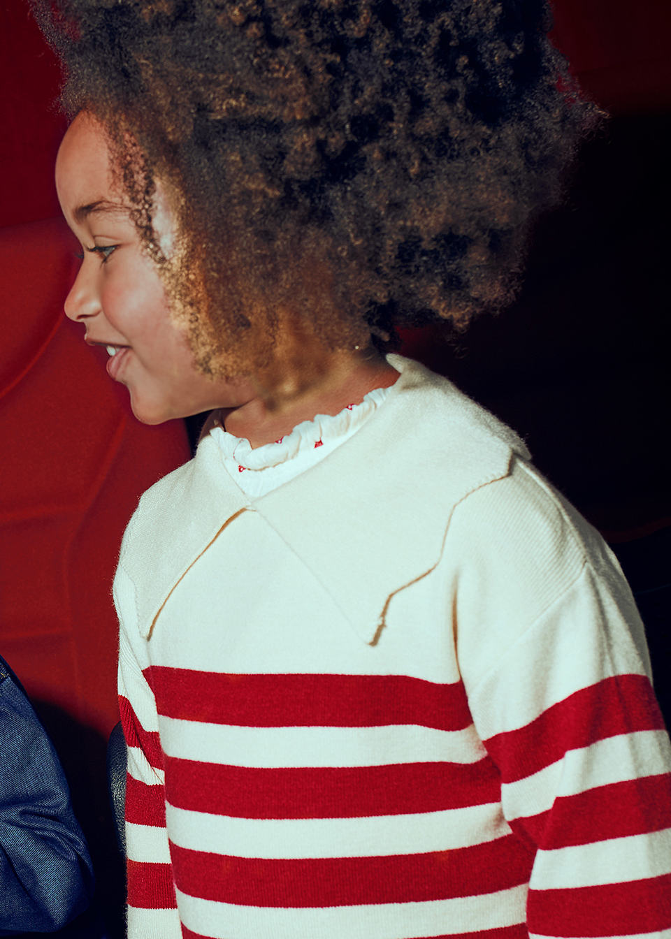 Girls striped jumper