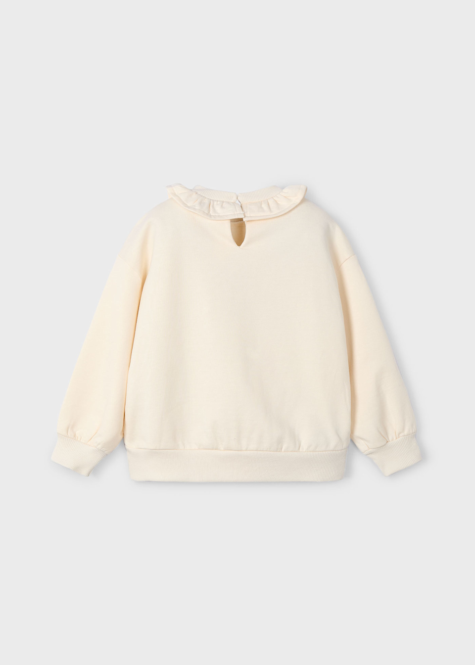 Sweatshirt Rüschenkragen Mädchen